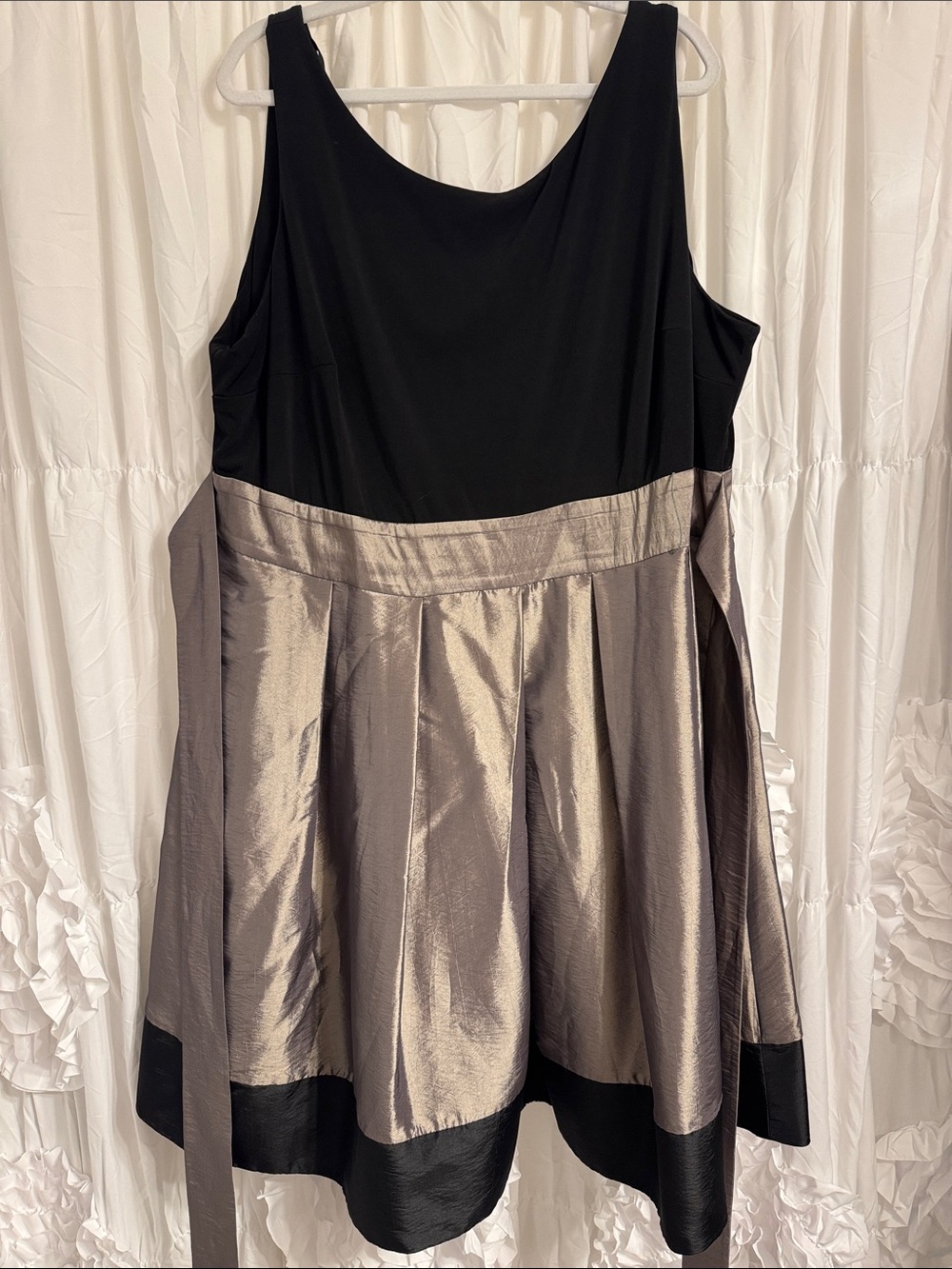 S.L. Fashions Black Dress Top